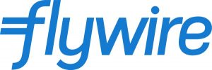 The Flywire logo. The word Flywire is all lowercase and in a blue, sans serif font.